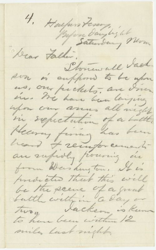Adams to Father pg. 1, Sep 1862