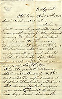 Image of a letter written by corporal Henry Welch, 117th New York Regiment