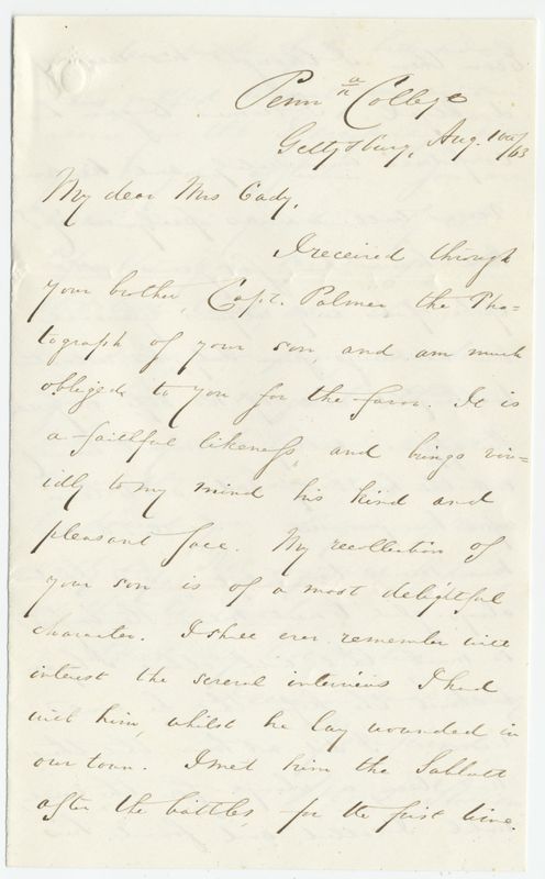 Letter to Rush&#039;s mother, Aug, 1863.jpg